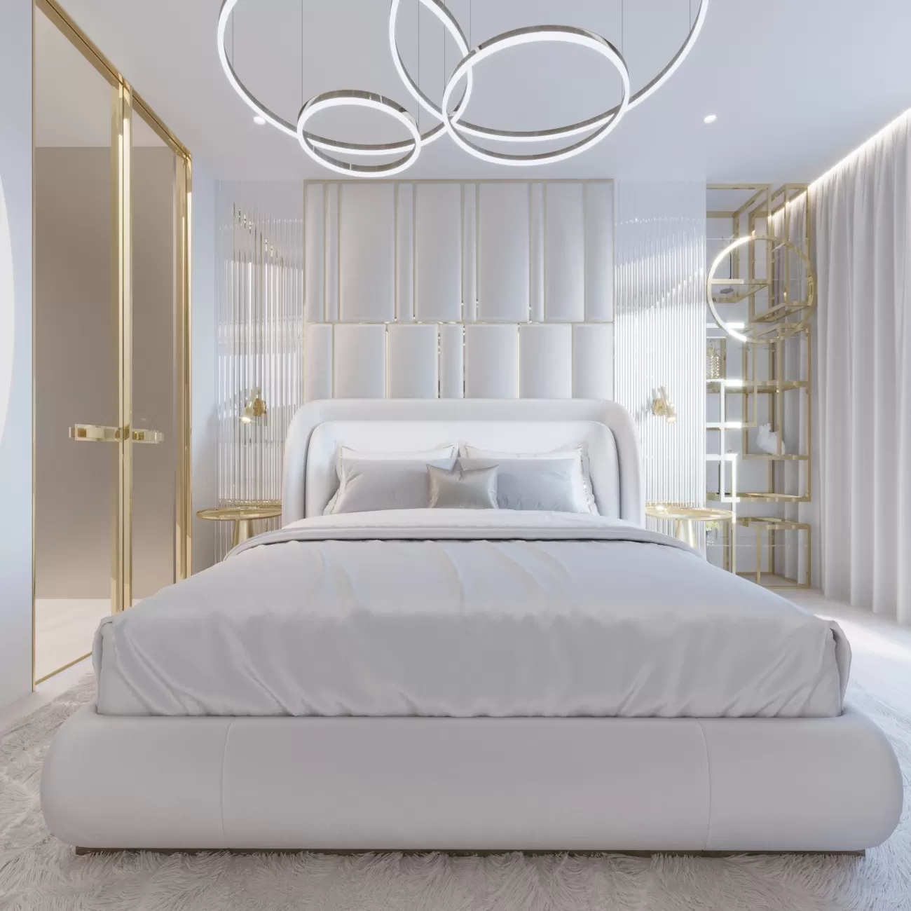Penthouses Warszawa – master bedroom